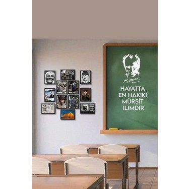 Four Arts Four Arts Atatürk Köşesi 12 li Ahşap Tablo Seti, Mdf Tablo, Atatürk — 2. ürün görseli