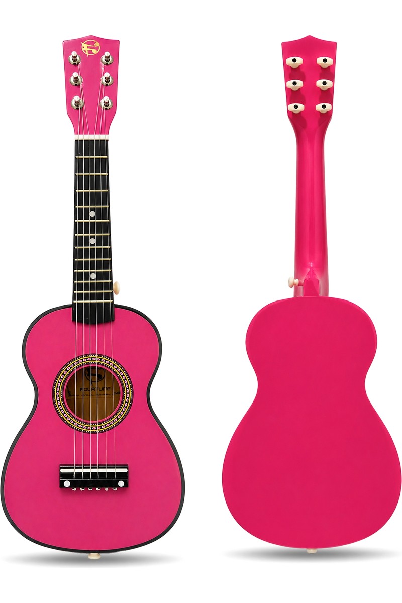 FOURTUNE FOURTUNE Loki T-80PK 6 Telli Pembe Çocuk Gitarı Gerçek Ağaç — 3. ürün görseli