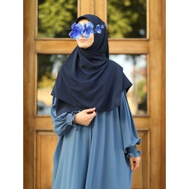 Fresco Fresco Scarfs Tesettür Hijab Medine Ipeği Eşarp 120x120 Lacivert fiyatı ve görseli
