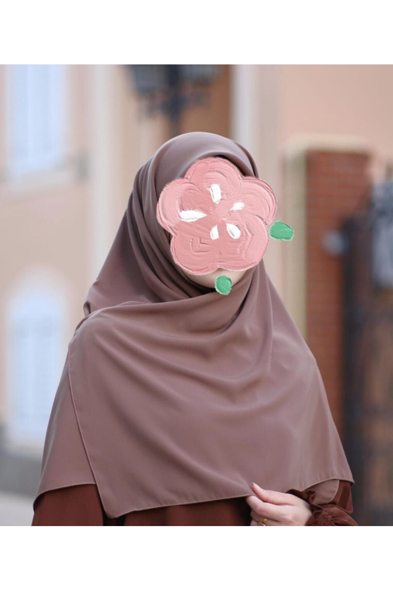 Fresco Fresco Scarfs Tesettür Hijab Medine Ipeği Eşarp 120x120 Nude — 3. ürün görseli