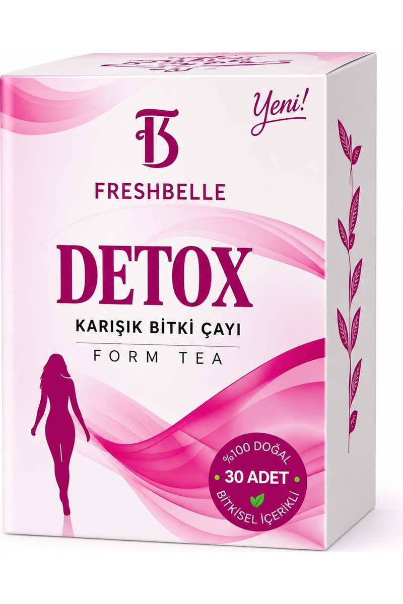 Fresh Belle Fresh Belle Göbek Eriten zayıflama ürünleri Özel Formul Detox kilo vermeye yardımcı Form Çay 30 — 4. ürün görseli