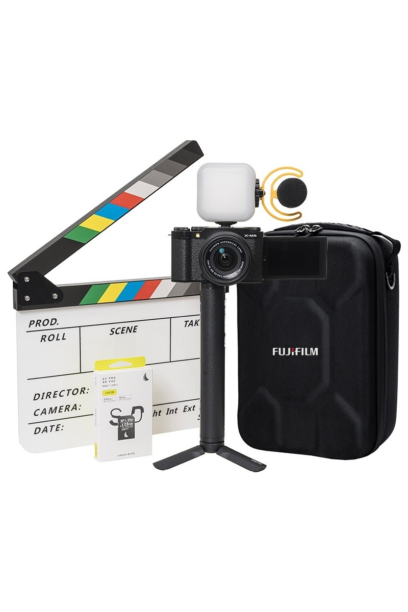 Fujifilm Vlogger X-M5 Kit III Siyah Fotoğraf Makinesi