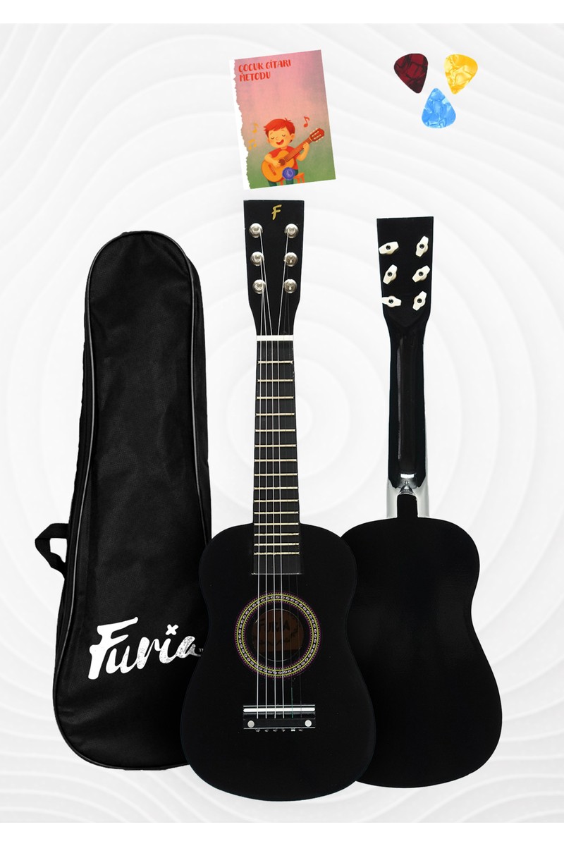 Furia FR-23BK 6 Telli Çocuk Gitarı - Siyah