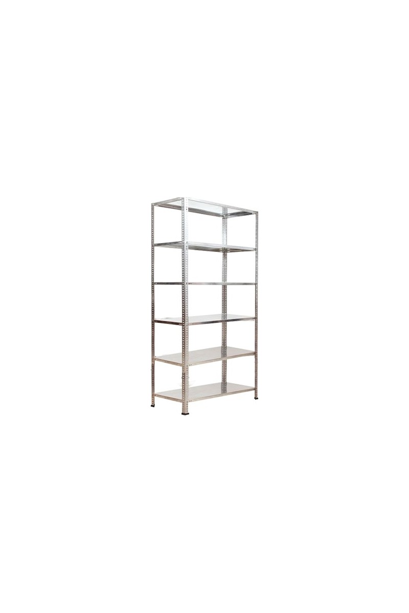 Galvaniz Raf Galvanizraf 6 Katlı Galvaniz Çelik Raf Arşiv Rafı Depo Rafı Kiler Rafı 31X60X200