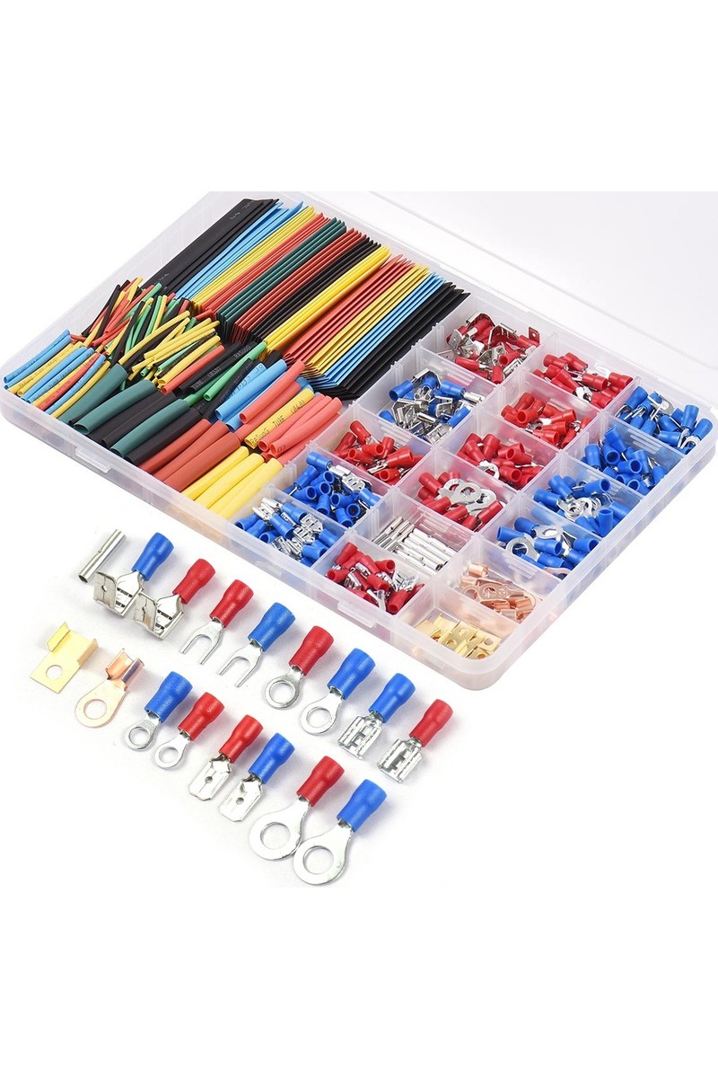 Gaman PowerMaster PM-25983 Izoleli Kablo Papucu Dişi, Erkek, U Tipi, Yuvarlak 678 Parça Set