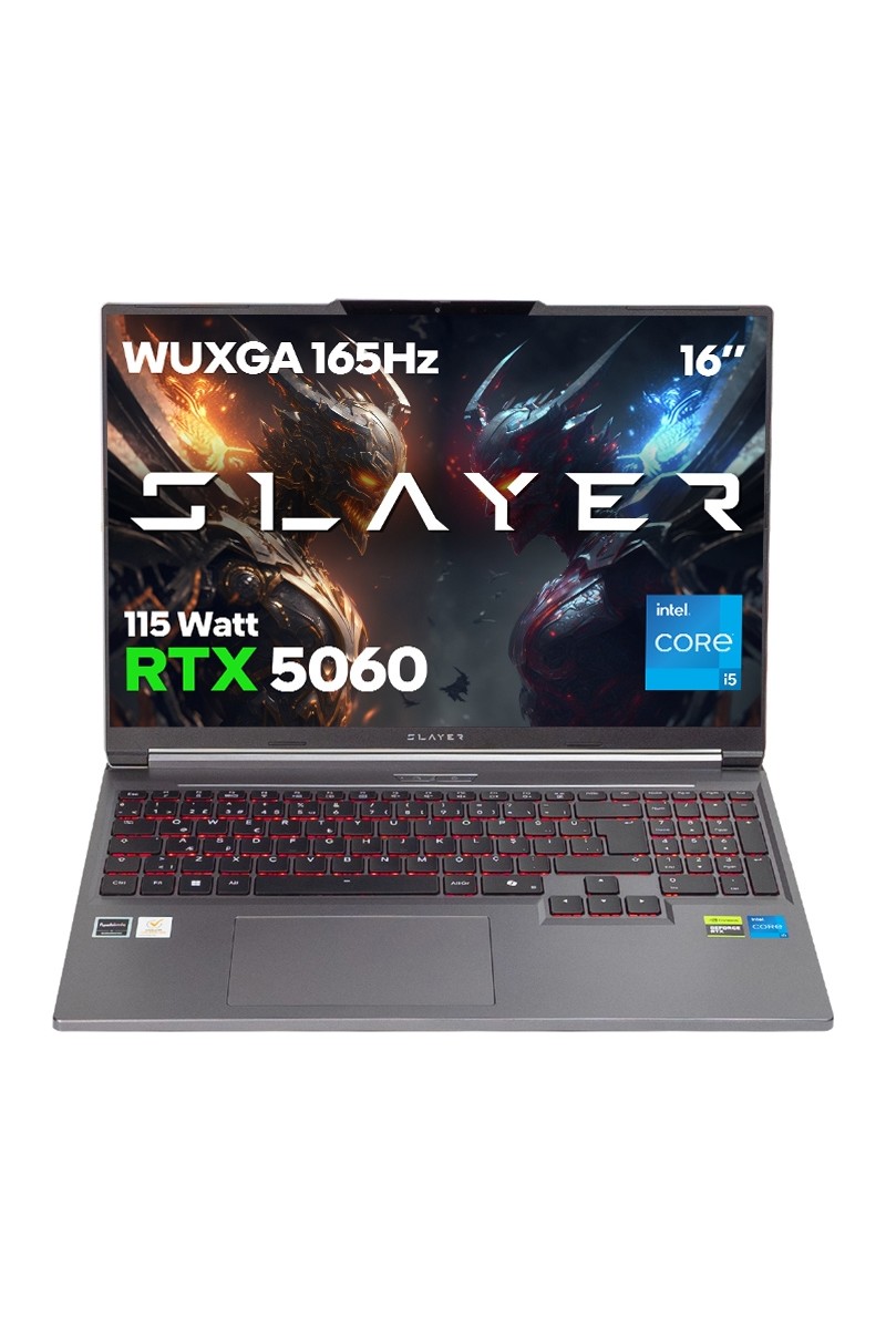 Game Garaj Slayer X5T-5060 C7 Intel Core i5 14450HX 16GB 1TB SSD RTX 5060 Freedos 16" Taşınabilir Bilgisayar