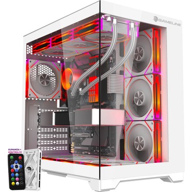 Gameline Gameline Grand Premium 7x ARGB Fan Kumandalı USB 3.0 Gaming Bilgisayar Kasası fiyatı ve görseli