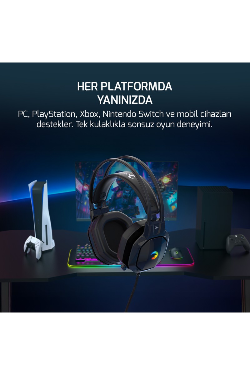Gamepower Gamepower Ryo Siyah 7.1 Surround Rainbow Gaming (Oyuncu) Kulaklık — 2. ürün görseli
