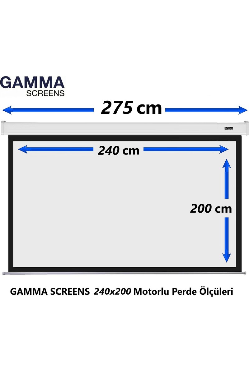 Gamma Gamma Screens 240x200 Motorlu Projeksiyon Perdesi — 2. ürün görseli