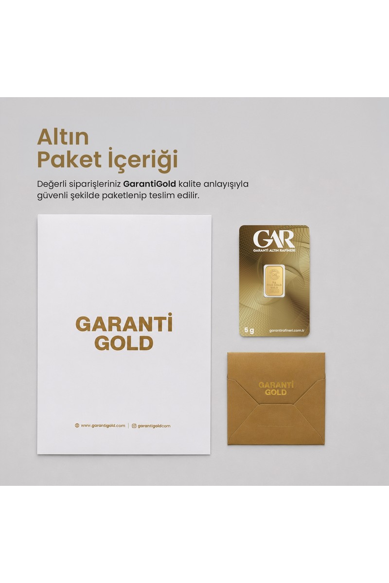 Garanti Garanti Gold 24 Ayar 5 gr Gram Külçe Altın — 3. ürün görseli
