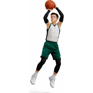 Gazelmanya Gazelmanya Basketbol Dizliği + Basketbol Kolluğu Korumasız Spor Dizlik Basketbol Kolluk Koşu — 2. ürün görseli