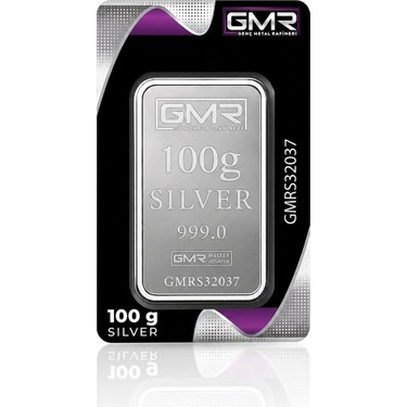 Genç Metal Rafineri Genç Metal Rafineri AgaKulche 100 Gram 999.0 Ayar GMR Külçe fiyatı ve görseli