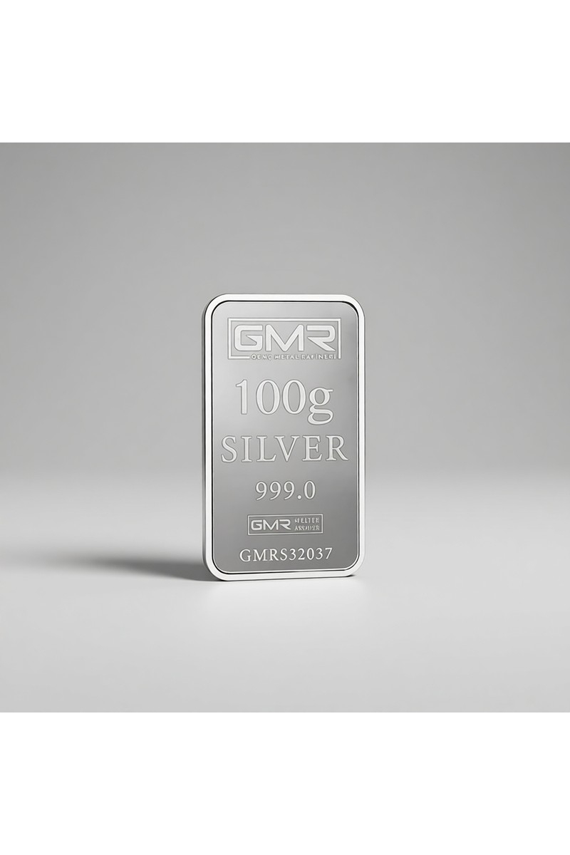 Genç Metal Rafineri Genç Metal Rafineri AgaKulche 100 Gram 999.0 Ayar GMR Külçe — 6. ürün görseli