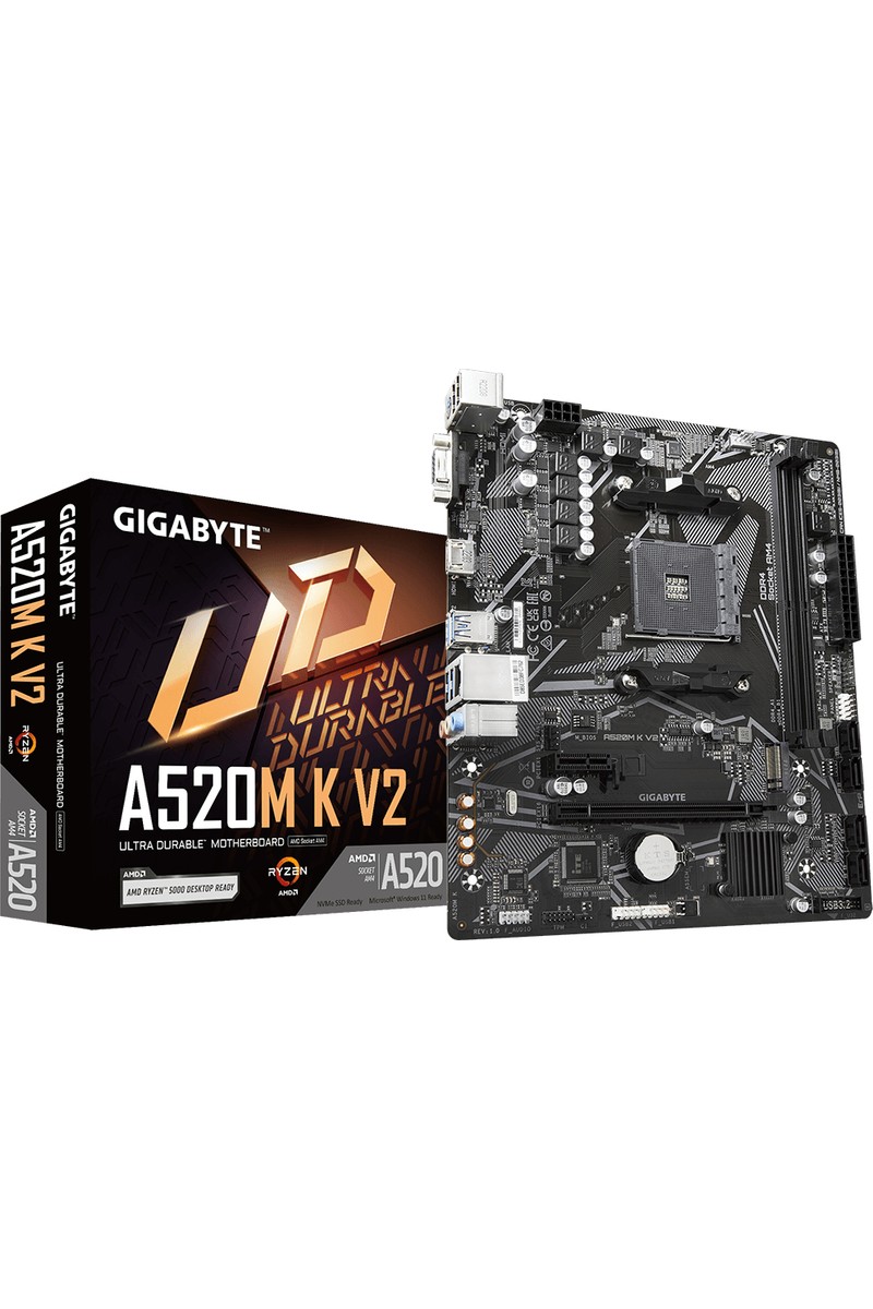 Gigabyte Gigabyte A520M-K V2 DDR4 5100MHz PCI-E Gen3 M.2 USB 3.2 VGA HDMI mATX AM4 — 6. ürün görseli