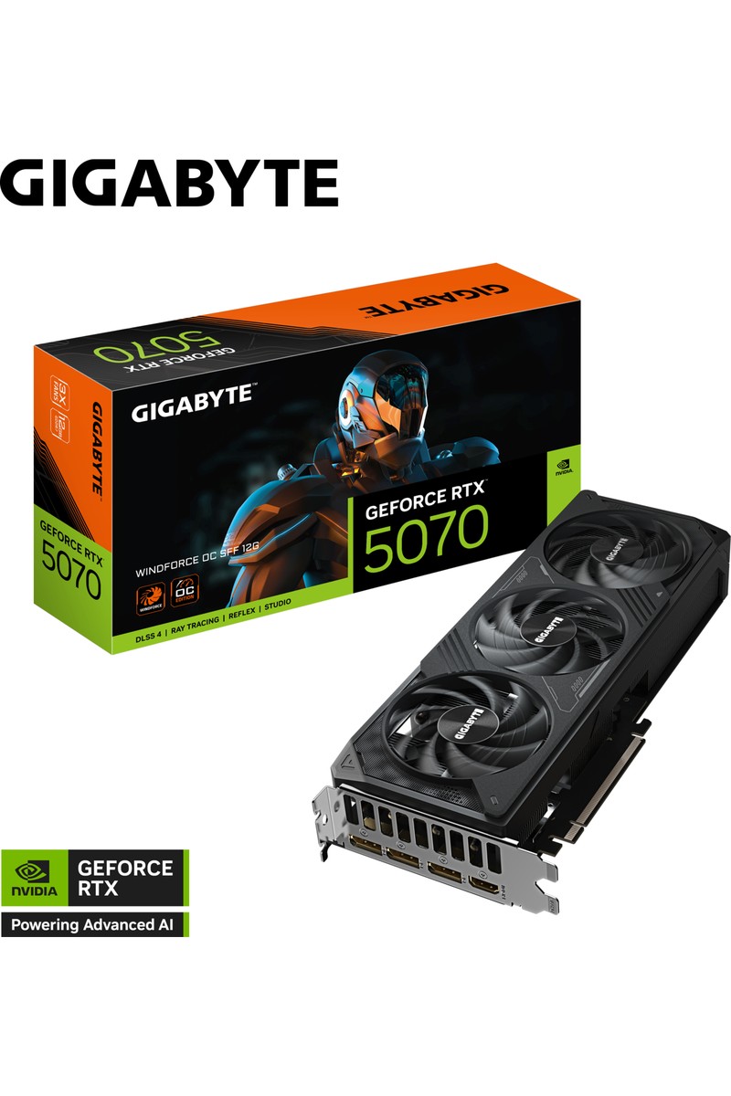 Gigabyte GIGABYTE VGA GeForce RTX™ 5070 WINDFORCE OC 12GB, 192 Bit, GDDR7, HDMI Ekran Kartı - — 5. ürün görseli