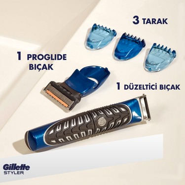 Gillette Gillette Fusion Styler 4'ü 1 Arada Erkek Hassas Vücut Tüyü ve Sakal Düzeltici Tıraş — 4. ürün görseli