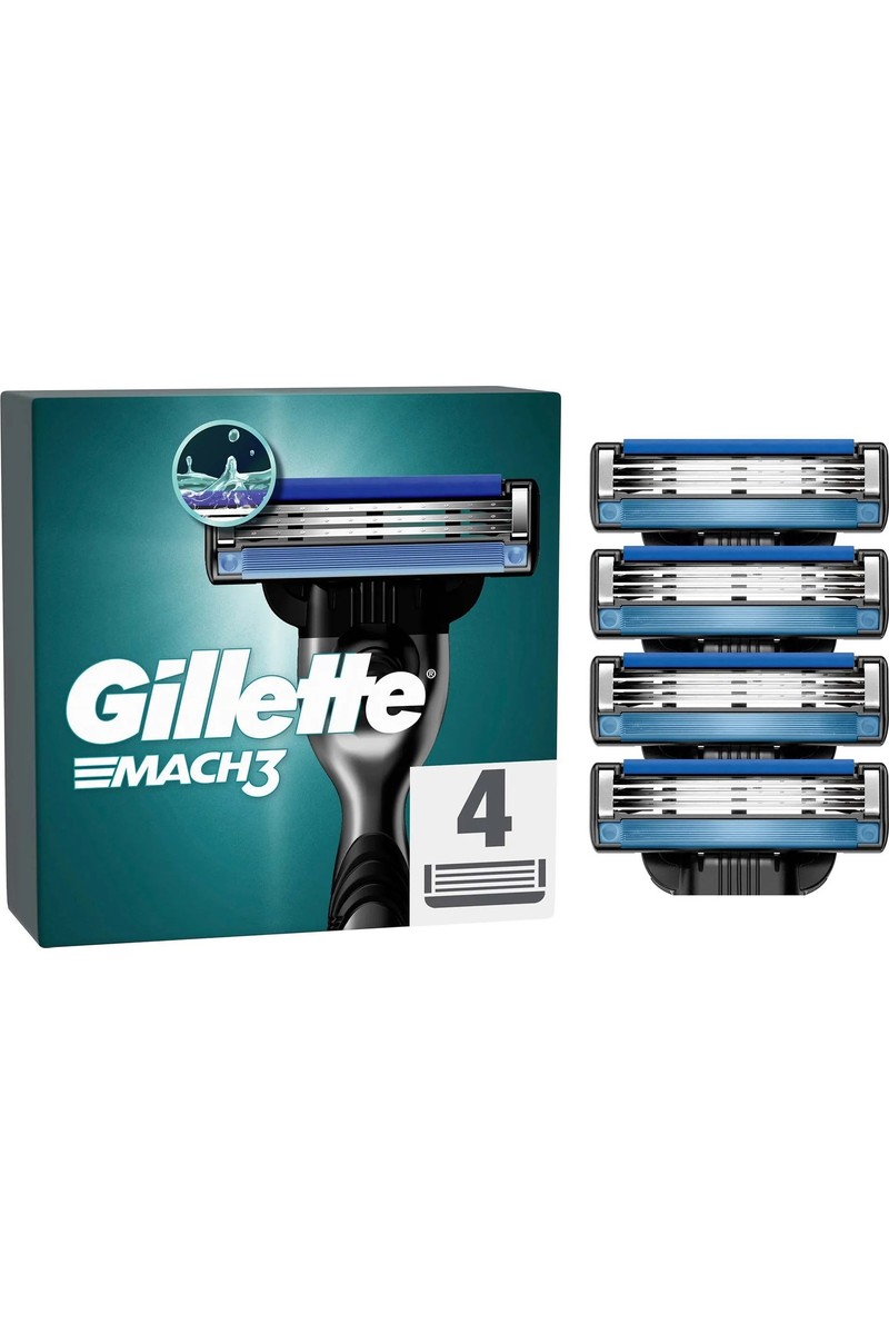 Gillette Mach3 Yedek Tıraş Bıçağı 4'lü Kadınlar İçin Hassas Tıraş Özellikleriyle Güçlü Performans