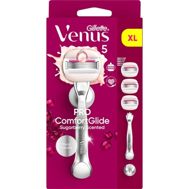 Gillette Venus Gillette Venus Pro Comfortglide Sugarberry Kokulu Kadın Tıraş Makinesi, Olay fiyatı ve görseli