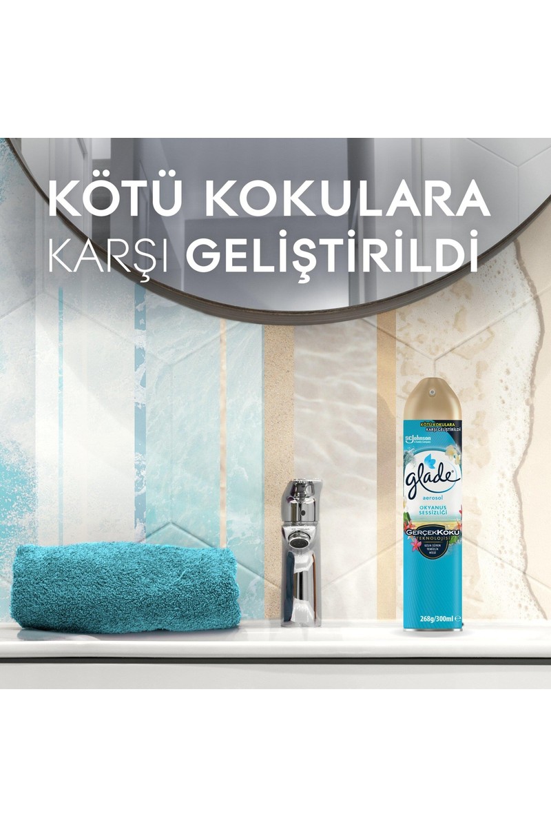 Glade Glade Oda Kokusu Okyanus Sessizliği 3'lü Set Gerçek Koku Teknolojisi ile Uzun Süreli — 6. ürün görseli