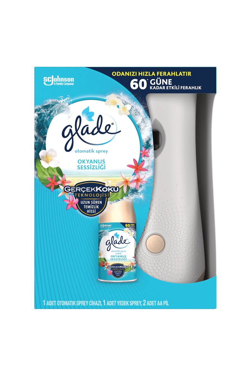 Glade Glade Otomatik Sprey Koku Makinesi + Yedek Oda Kokusu 269 ml - Okyanus Sessizliği fiyatı ve görseli
