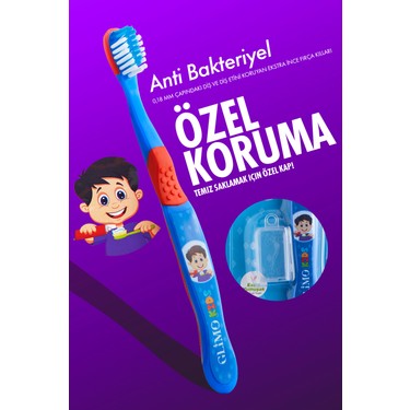 Glimo Glimo Kids Ağız Bakım Diş Fırçası Mavi | 3 Yaş Için Ultra Yumuşak Kıl, Diş Eti Dostu, Çocuk Diş — 2. ürün görseli