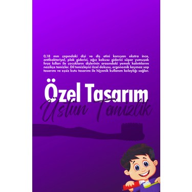 Glimo Glimo Kids Ağız Bakım Diş Fırçası Mavi | 3 Yaş Için Ultra Yumuşak Kıl, Diş Eti Dostu, Çocuk Diş — 3. ürün görseli