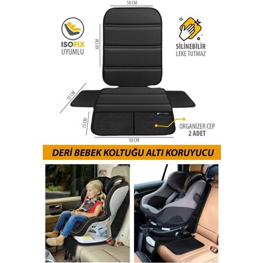 Gm Design Gm Design Deri Oto Çocuk Bebek Koltuğu Koruyucu - Isofix Uyumlu - Leke Tutmuz - fiyatı ve görseli