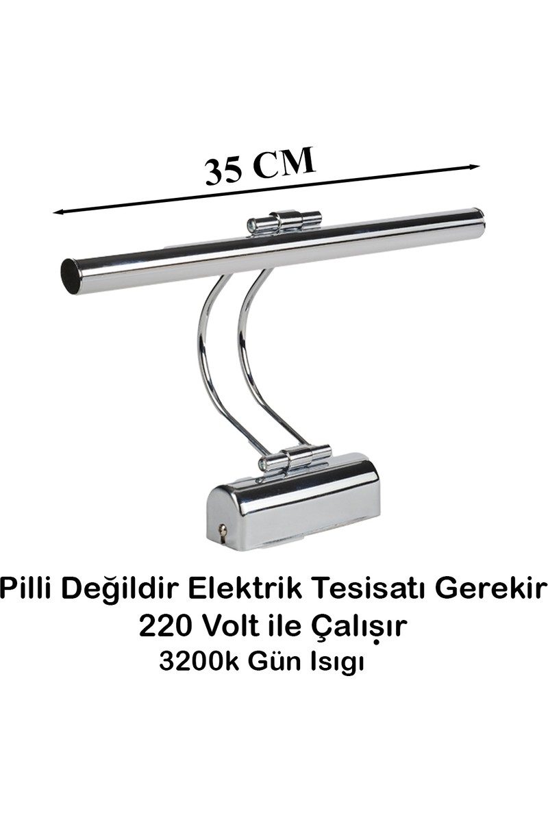 Goes Flüt Aplik 35 cm LED Duvar Lambası 3200K Gün Işığı