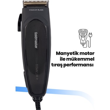 Goldmaster Goldmaster GM-8116 Titanyum Saç Kesme Makinesi Titanyum — 2. ürün görseli