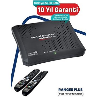 Goldmaster Goldmaster Ranger Plus Full HD Uydu Alıcısı 1080p Görüntü Kalitesi USB ve HDMI Girişi — 3. ürün görseli
