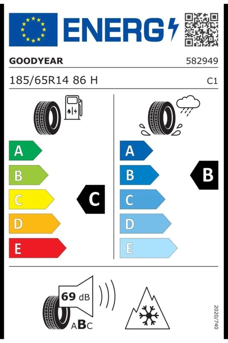 Goodyear Goodyear Eagle Sport 4 Mevsim Oto Lastiği 185/65 R14 86H Binek Araçlar İçin C Enerji Sınıfı (Üretim: 2026) — 3. ürün görseli