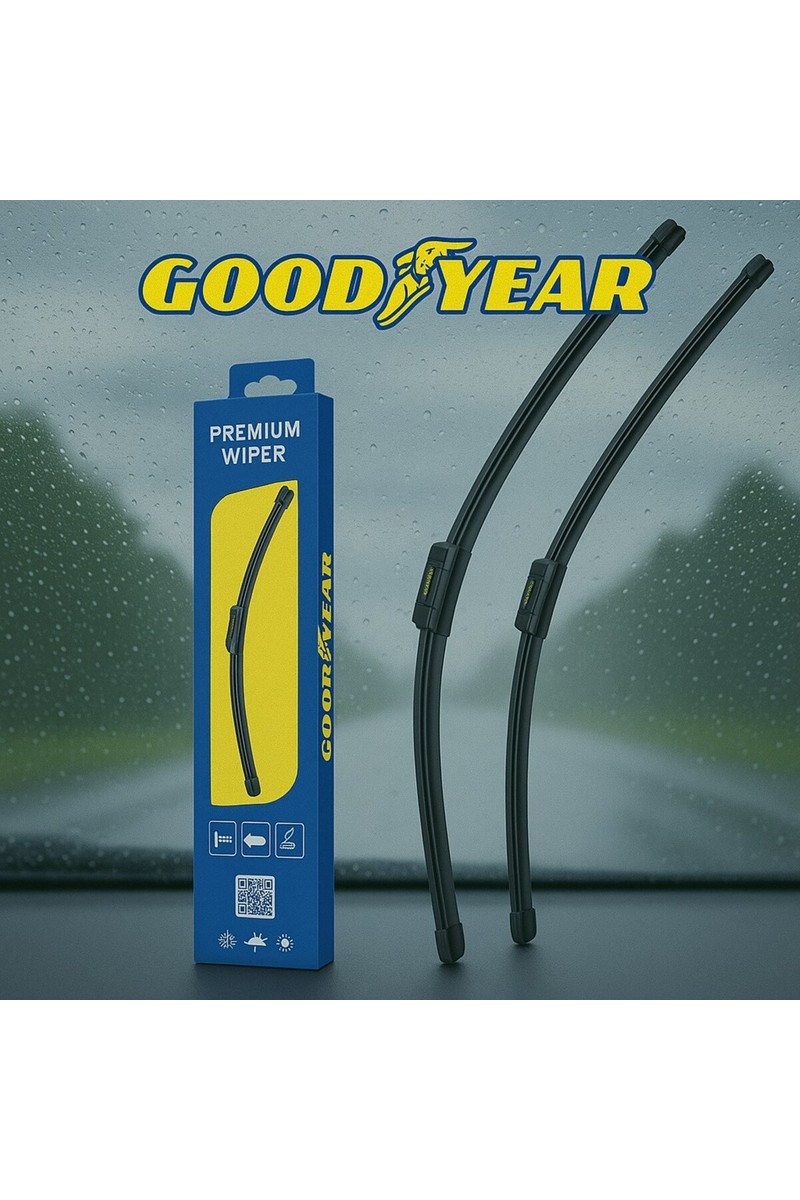 Goodyear Goodyear Renault Megane 4 B9 2017-2024 Silecek Süpürgesi Ön Muz Tipi 600mm+450mm Tempra Uyumlu — 3. ürün görseli
