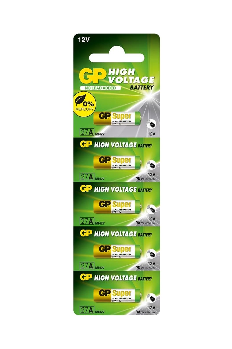 GP GP27A-C5 27A 12V Alkalin Spesifik Pil 5'li Paket