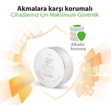 GP GP GPA76-2C10 LR44 AG13 Alkalin Düğme Pil 10'lu — 4. ürün görseli