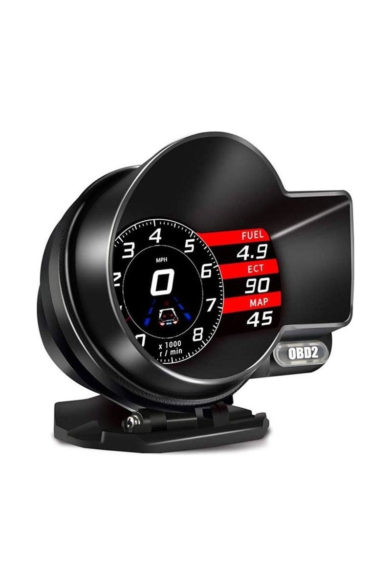 Gplus F8 Pro Hud Head Up Display Obd 48 Fonksiyonlu Araç Data Yansıtıcı Alarmlı Erken Uyarı Sistemi Hız Devir Gösterge Ekranı