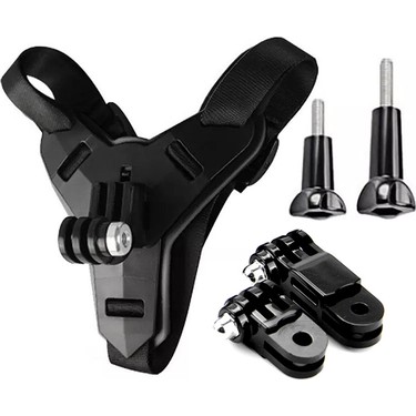 Gplus Gplus GP524 5 Parça Gopro Eken Sjcam Xiomi Aksiyon Kamera Tutuculu Jaw Mount Motor Kask Çene Tutma fiyatı ve görseli