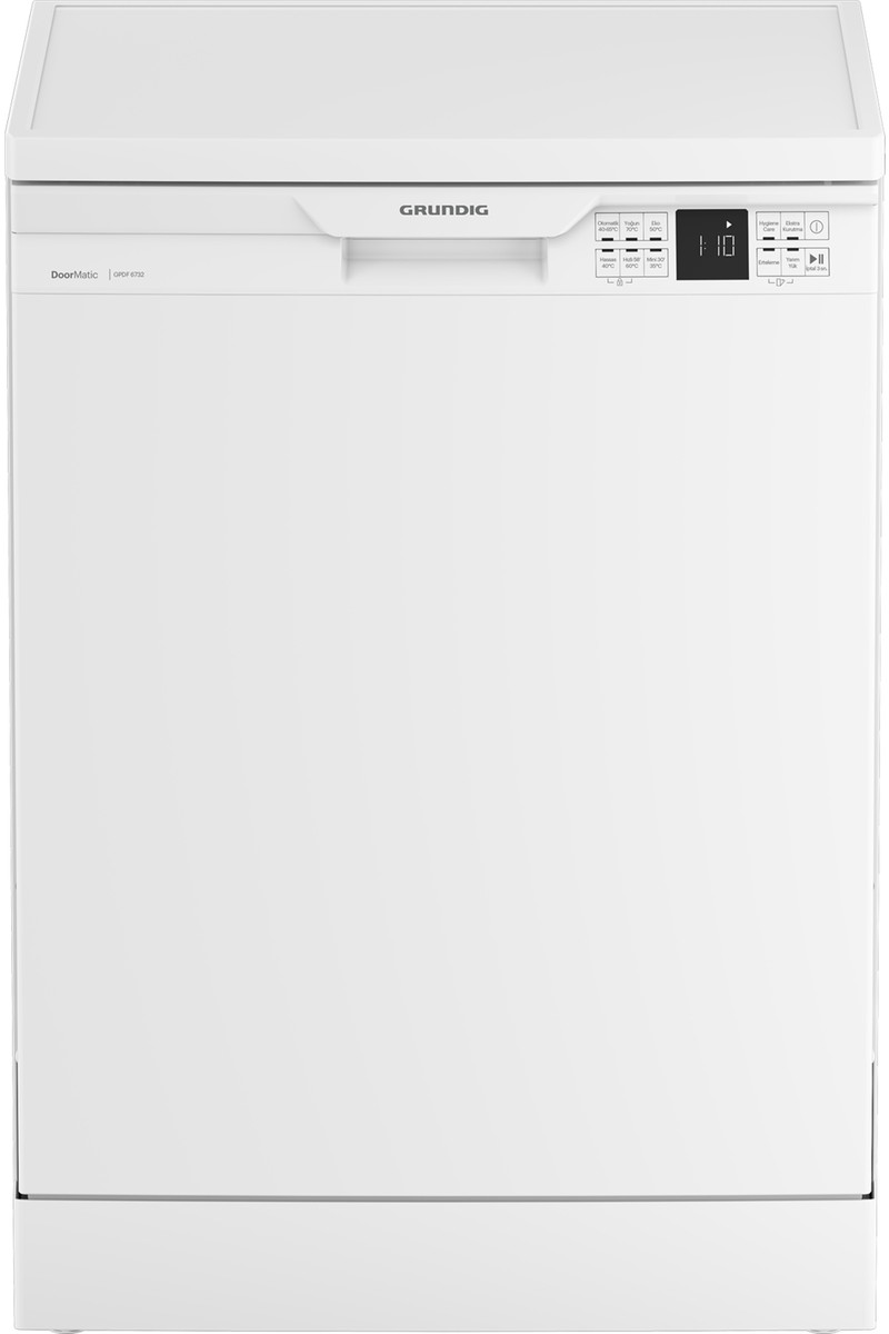 Grundig Gpdf 6732 D Enerji Sınıfı 14 Kişilik 6 Programlı Bulaşık Makinesi Beyaz
