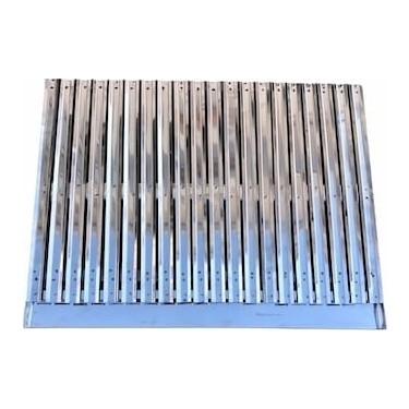 Gülsan Gülsan 30x50 cm Oluklu Mangal Barbekü Izgarası Paslanmaz Krom ile Yağ Damlamasını fiyatı ve görseli