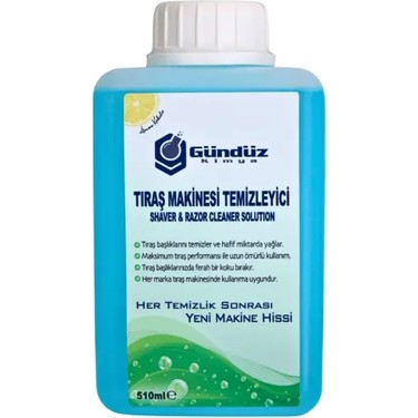 Gündüz Kimya Gündüz Kimya Tıraş Makinesi Temizleme Sıvısı 510 ml Braun Philips Panasonic Uyumlu Derinlemesine fiyatı ve görseli