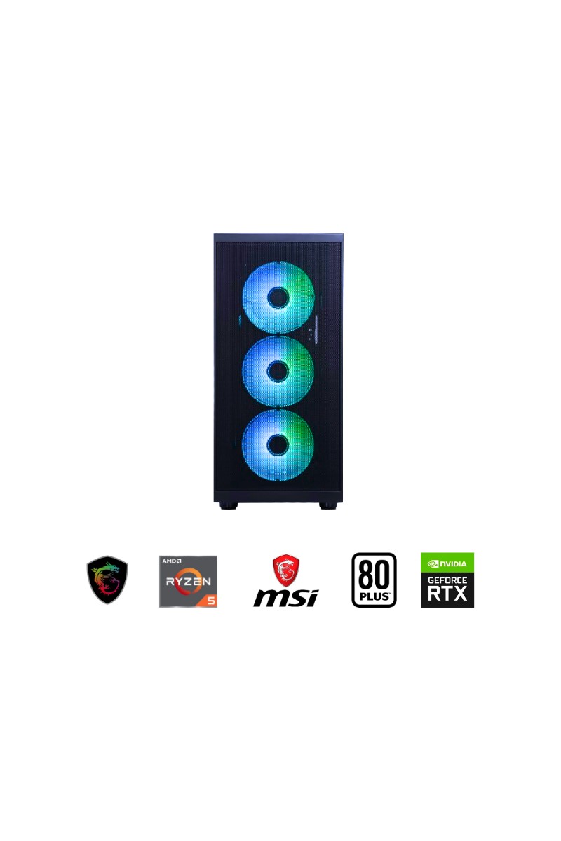Güneysu Güneysu Teknoloji Gaming R5-5060TI Ryzen 7500F Rtx 5060Tİ 16Gb Ddr5 32G 1tb SSD Oyun Bilgisayarı — 3. ürün görseli