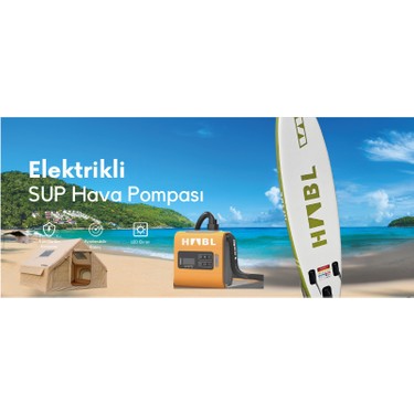 HABL Habl Şarjlı Dijital Şişirme Pompası (Çadır/paddle Board/şişme Yatak Vb.) – 22PSI (1.5 — 2. ürün görseli