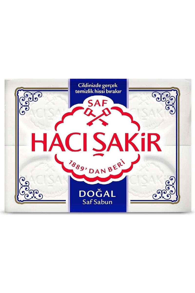 Hacı Şakir Hacı Şakir Doğal Saf Geleneksel Beyaz Sabun 4'lü Paket 150 gr Kalıp El ve Vücut Kullanımına — 3. ürün görseli