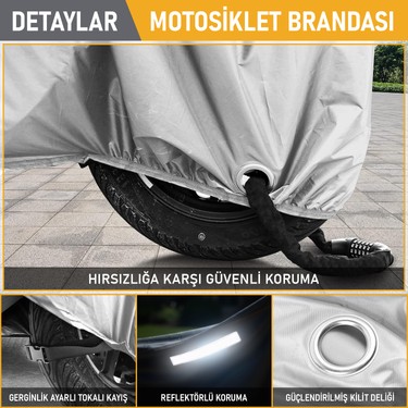 Haegs Haegs Motosiklet Brandası, Motor Kılıfı, Örtüsü Dış Mekan Motosiklet Örtüsü — 5. ürün görseli