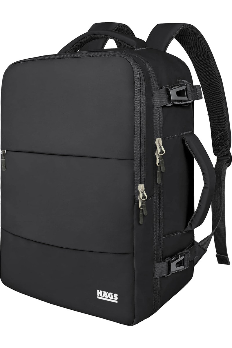 Haegs Seyahat Sırt Çantası, Laptop Sırt Çantası Hafif El Çantası Bay Bayan Küçük Bavul Valiz Çanta Notebook Bilgisayar Macbook Organizer Çantası Siyah