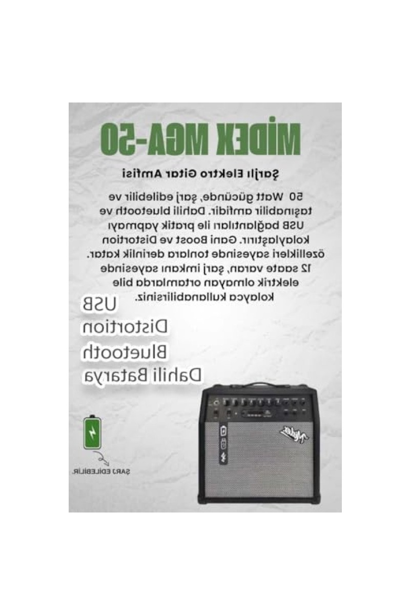 Hakay Hakay 50 Watt Elektro Gitar Amfisi, USB ve Bluetooth — 4. ürün görseli