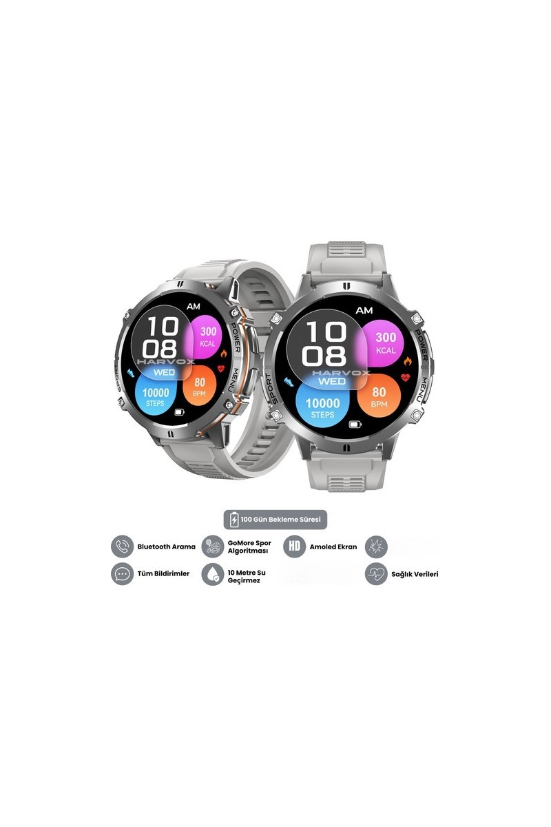 Harvox Harvox Watch X2 Pro Akıllı Saat Apple iPhone ve Android Tüm Telefonlara — 6. ürün görseli