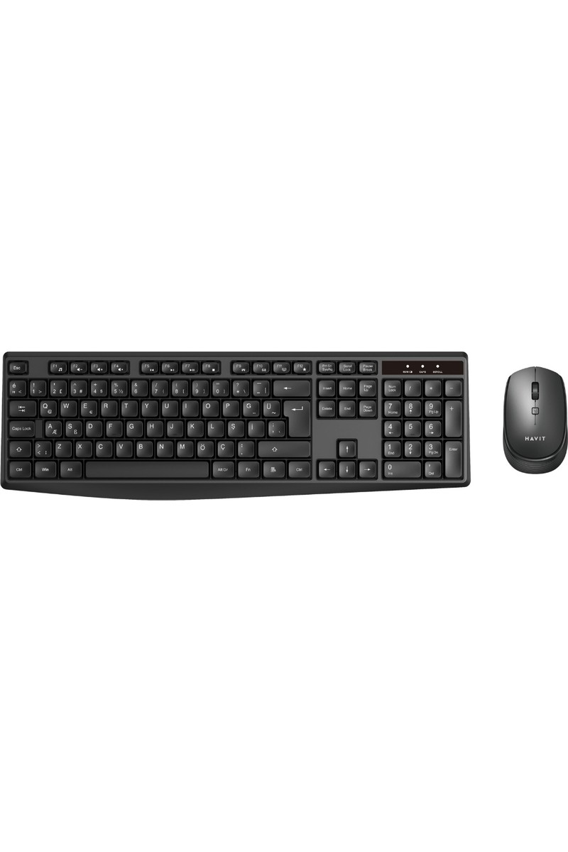 Havit Havit KB278GCM Kablosuz Türkçe Q Klavye Mouse Seti – 2.4ghz Bağlantı, Ergonomik Tasarım, Dpı Ayarlı — 6. ürün görseli