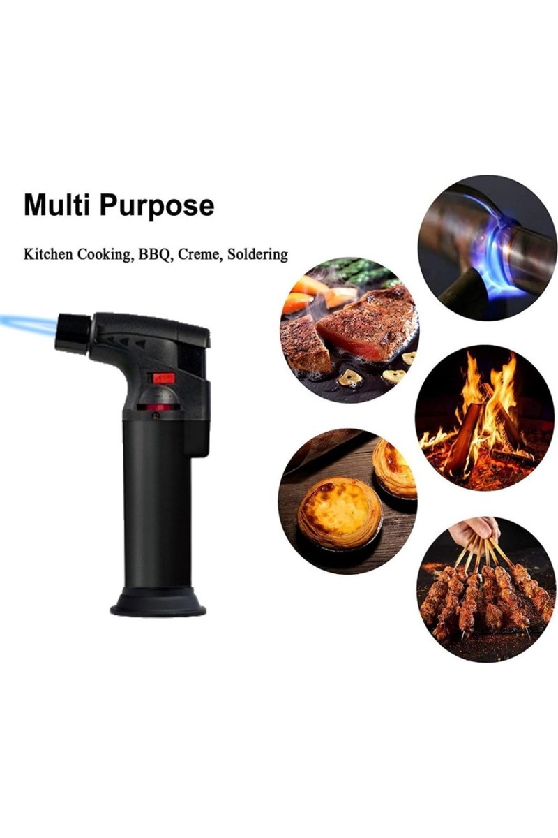 Hediye Hediye Filesi Pürmüz Alev Çakmak 1300°C - Torch Doldurulabilir Depolu Orta Boy — 3. ürün görseli
