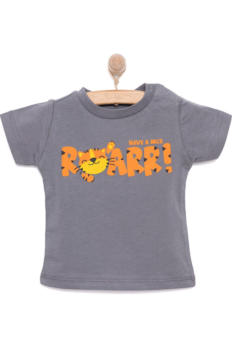 HelloBaby Basic Erkek Kaplan Baskılı T-Shirt Erkek Bebek