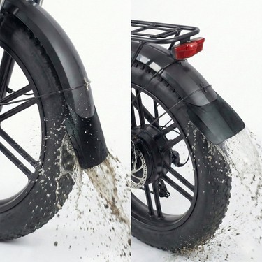 Heugers Heugers Rks Skyjet Uyumlu 20X4.0 Elektrikli Bisiklet Çamurluk Tozluğu - Ön ve Arka Fat Bike Ek fiyatı ve görseli
